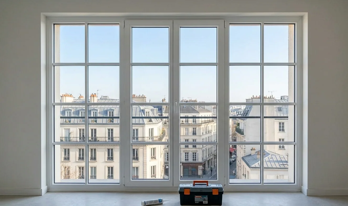 Vitrier / vitrerie à Boulogne-Billancourt — après (chantier 1) Vitrier / vitrerie à Boulogne-Billancourt — après (chantier 1)
